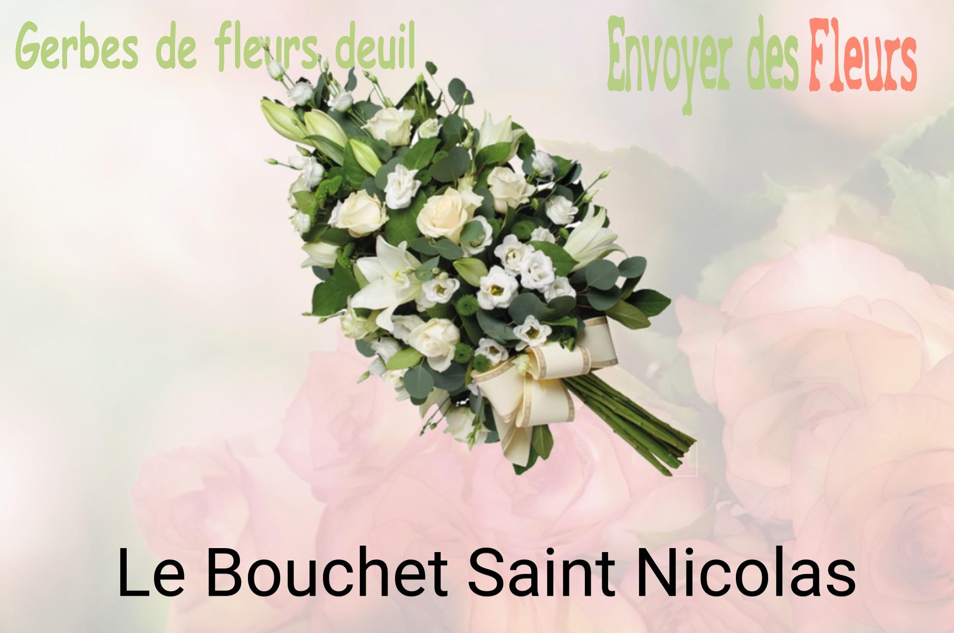 Gerbe de fleurs de deuil livrée à Le Bouchet-Saint-Nicolas